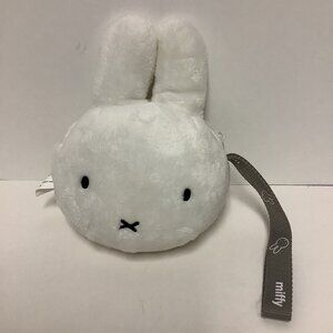 Miffy Plush Bag White Zippered Pouch with Clear Window Dick Bruna Bunny